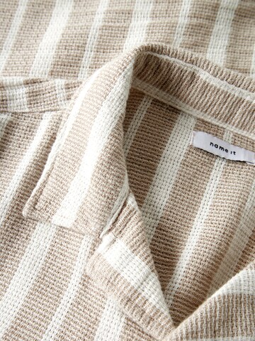NAME IT Regular fit Overhemd 'Foko' in Beige