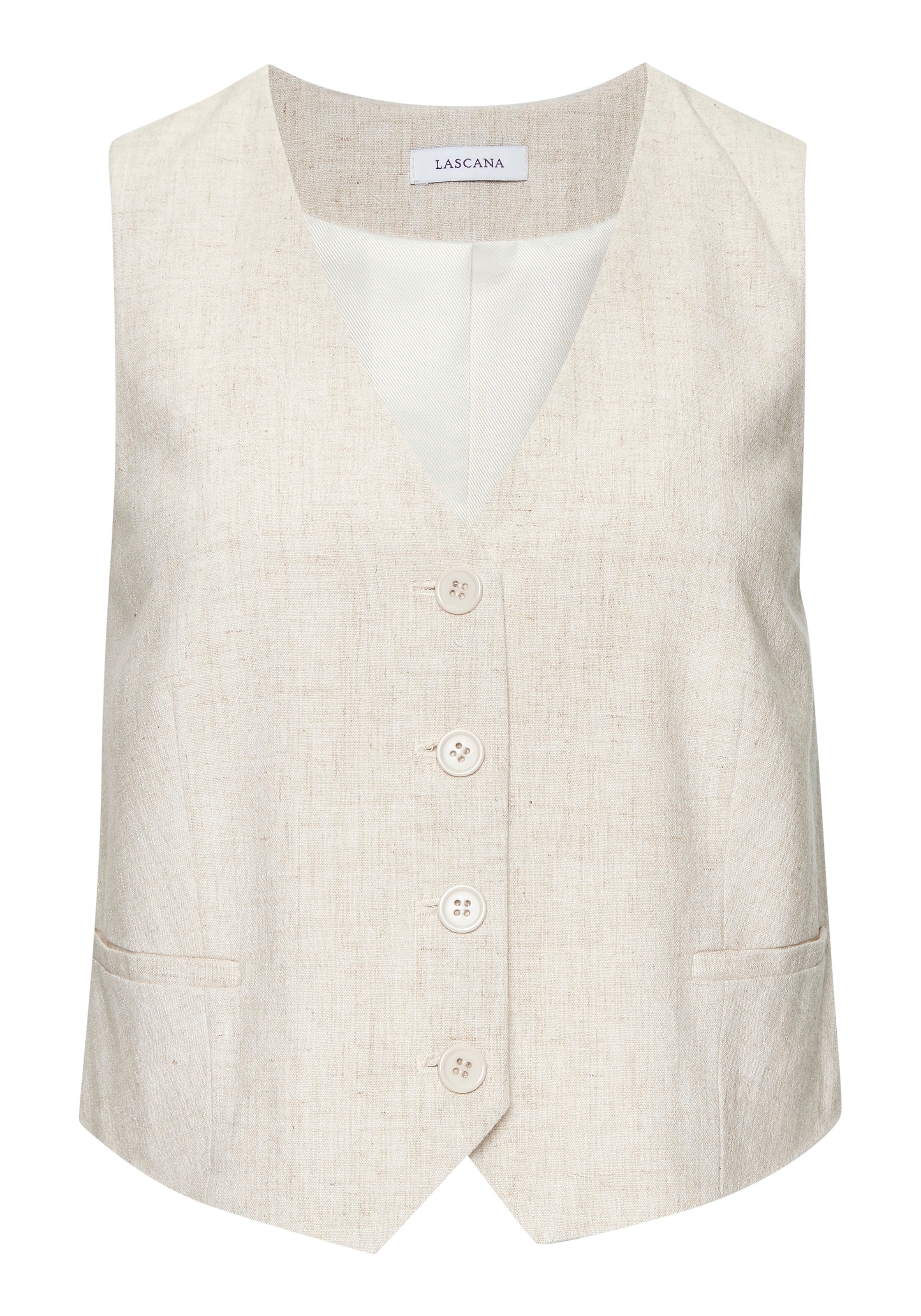 LASCANA Suit Vest in Beige: front