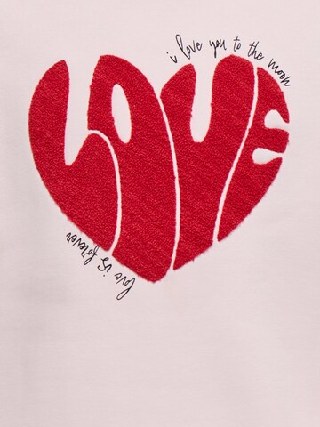 ONLY GIRLS Свитшот 'KOGLOVELY' в Ярко-розовый