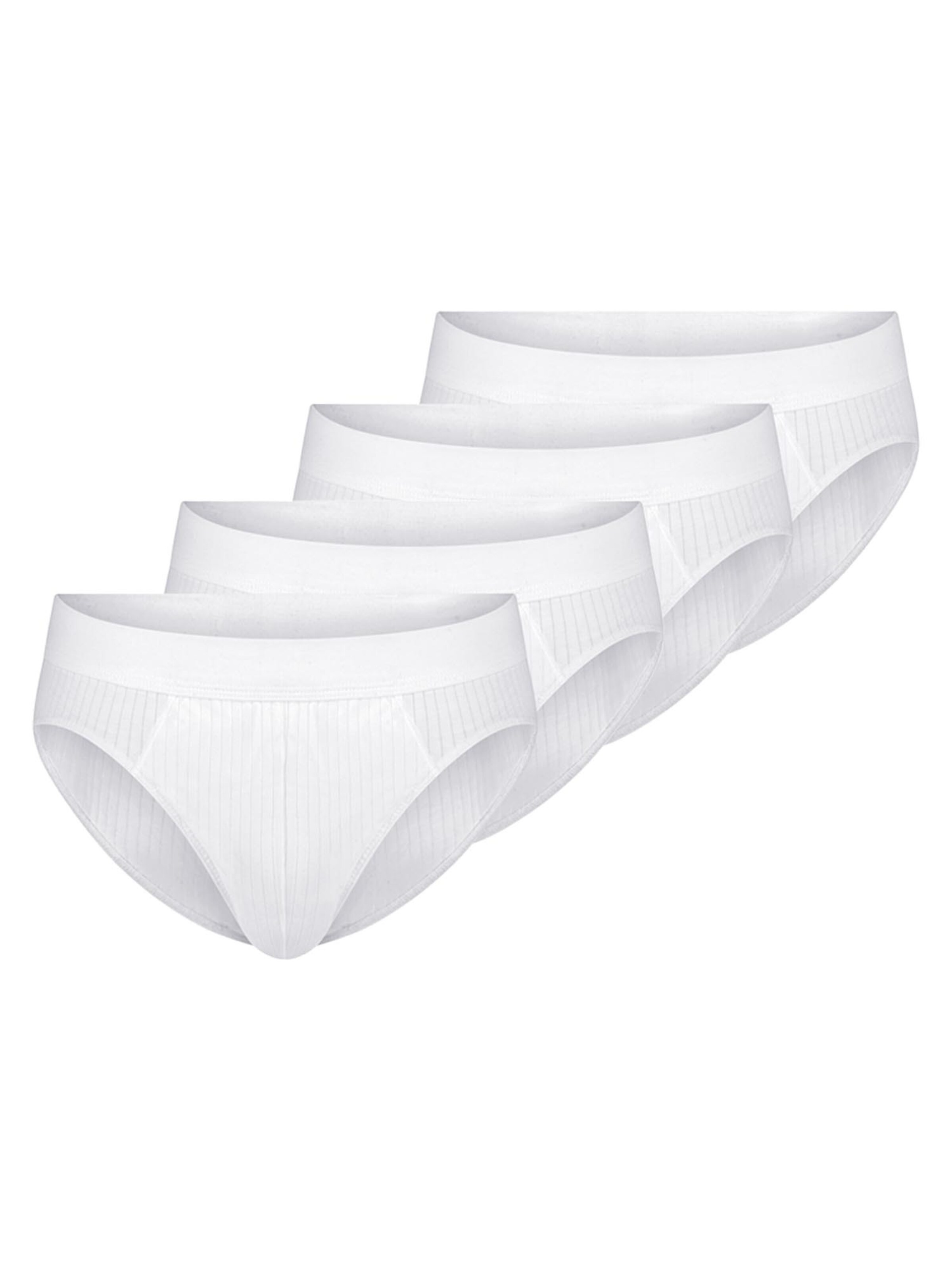 SCHIESSER Slip 'Cotton Essentials Authentic' in Wit: voorkant