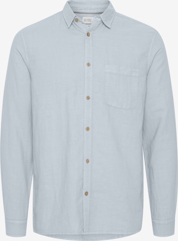 !Solid Button Up Shirt 'SDStephan' in Blue: front