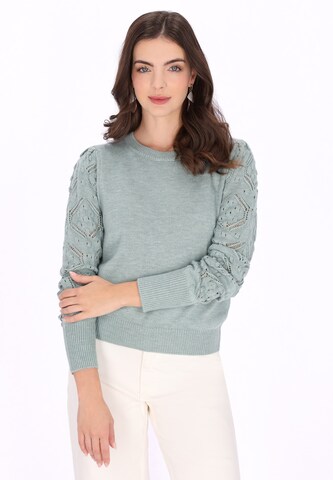Pull-over Usha en vert : devant