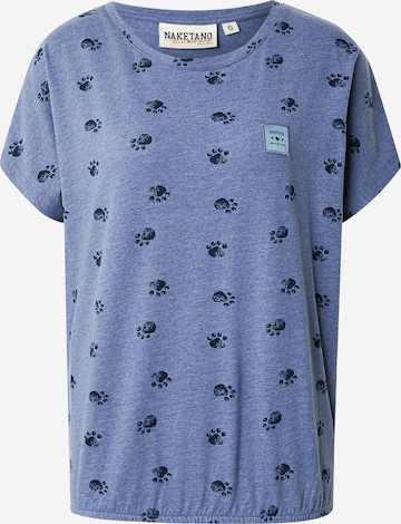naketano Tričko – modrá: přední strana