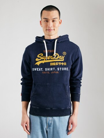 Superdry Mikina 'Cali' – modrá: přední strana