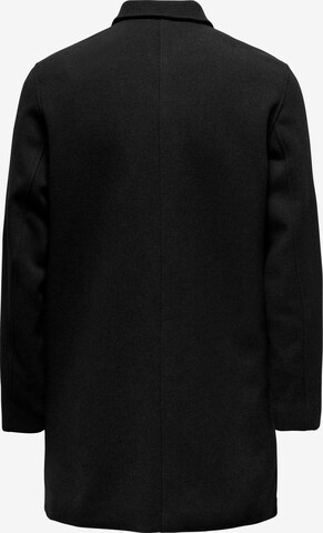 Manteau mi-saison 'ARTHUR' Only & Sons en noir