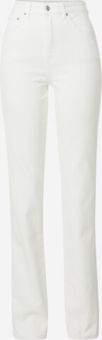 Gina Tricot Regular Jeans in White: front