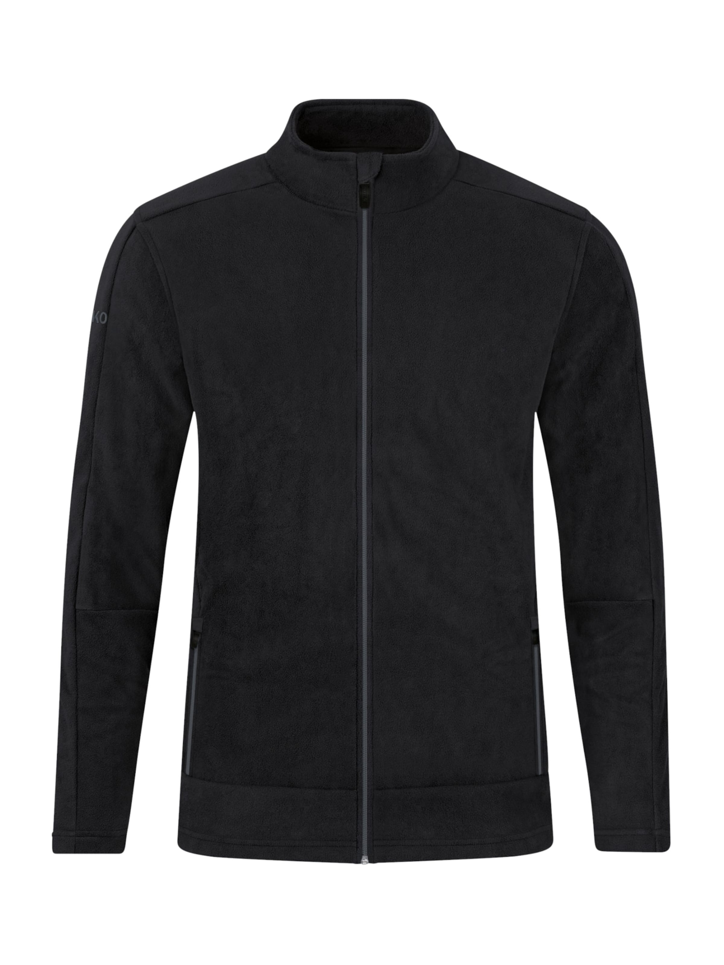 JAKO Funktionsfleecejacke in Schwarz: Vorderseite