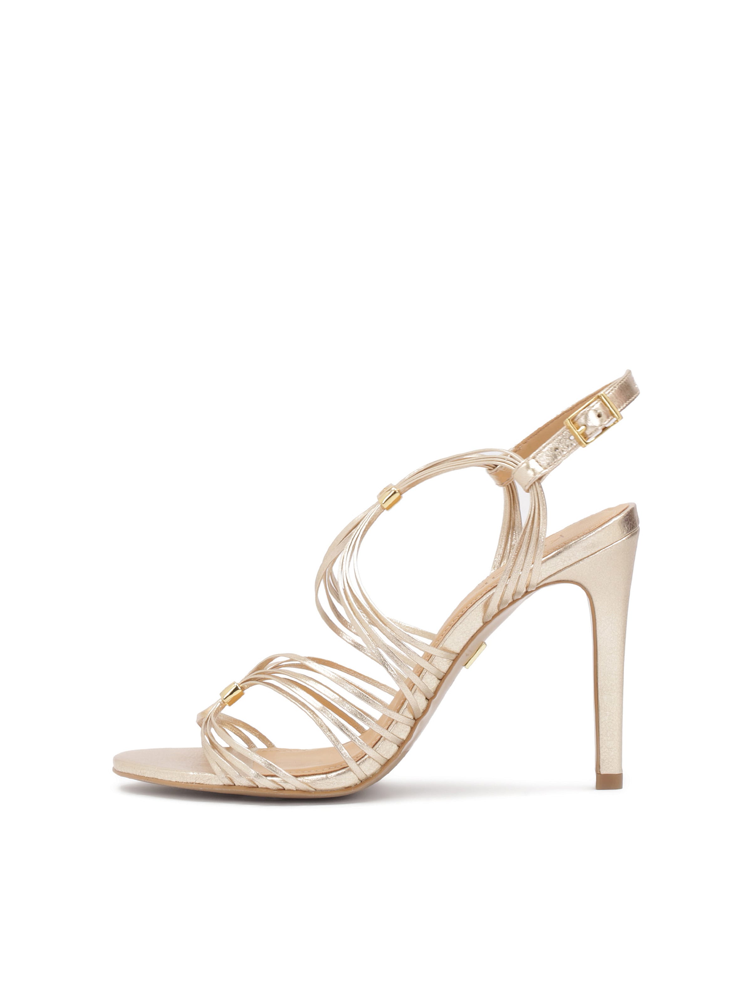 Sandales Kazar en or : devant