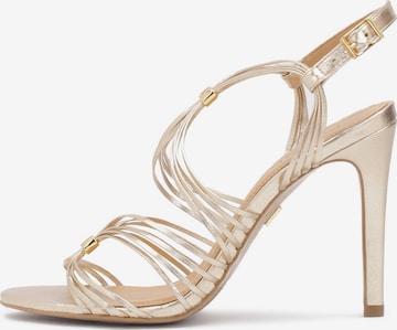 Kazar Sandale in Gold: Vorderseite