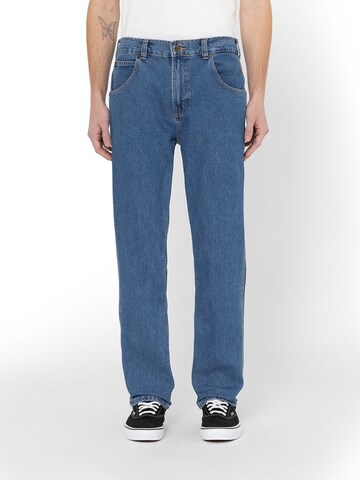 DICKIES Regular Jeans in Blauw: voorkant