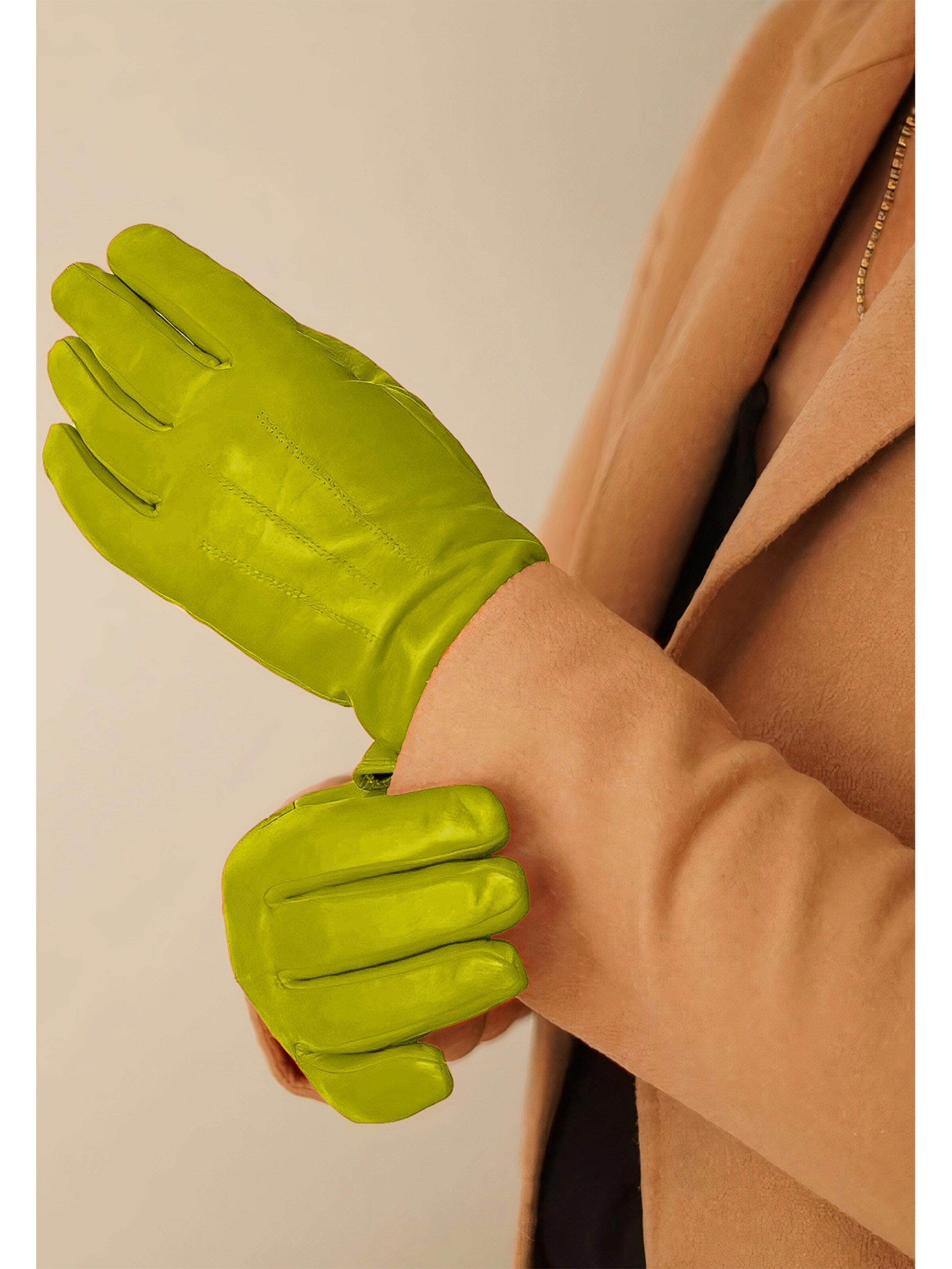 KESSLER Full Finger Gloves in Green
