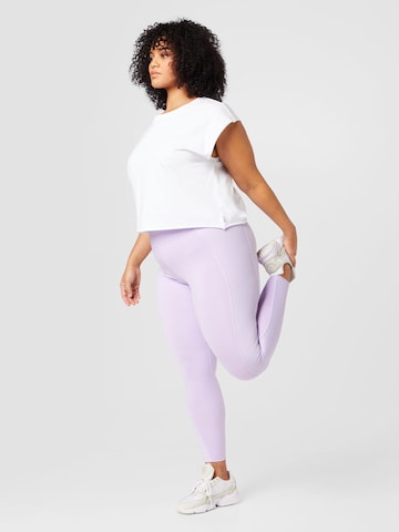 Reebok Skinny Spodnie sportowe w kolorze fioletowy