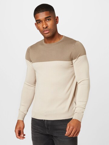 Pull-over 'WYLER' Only & Sons en beige : devant