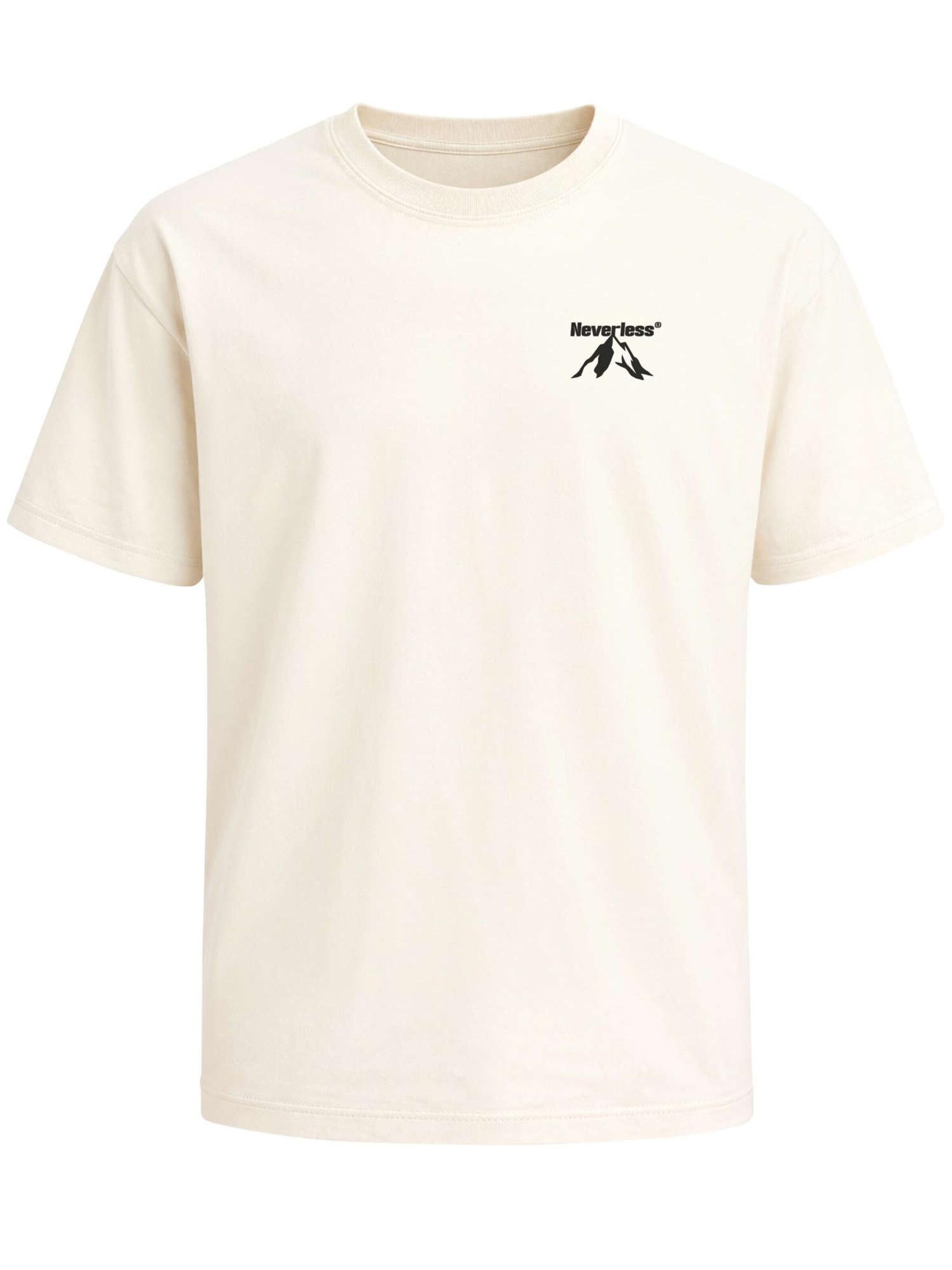 Neverless Shirt 'Apex mountain'‌‌‌‌‌‌‌‌‌ in Beige: Vorderseite