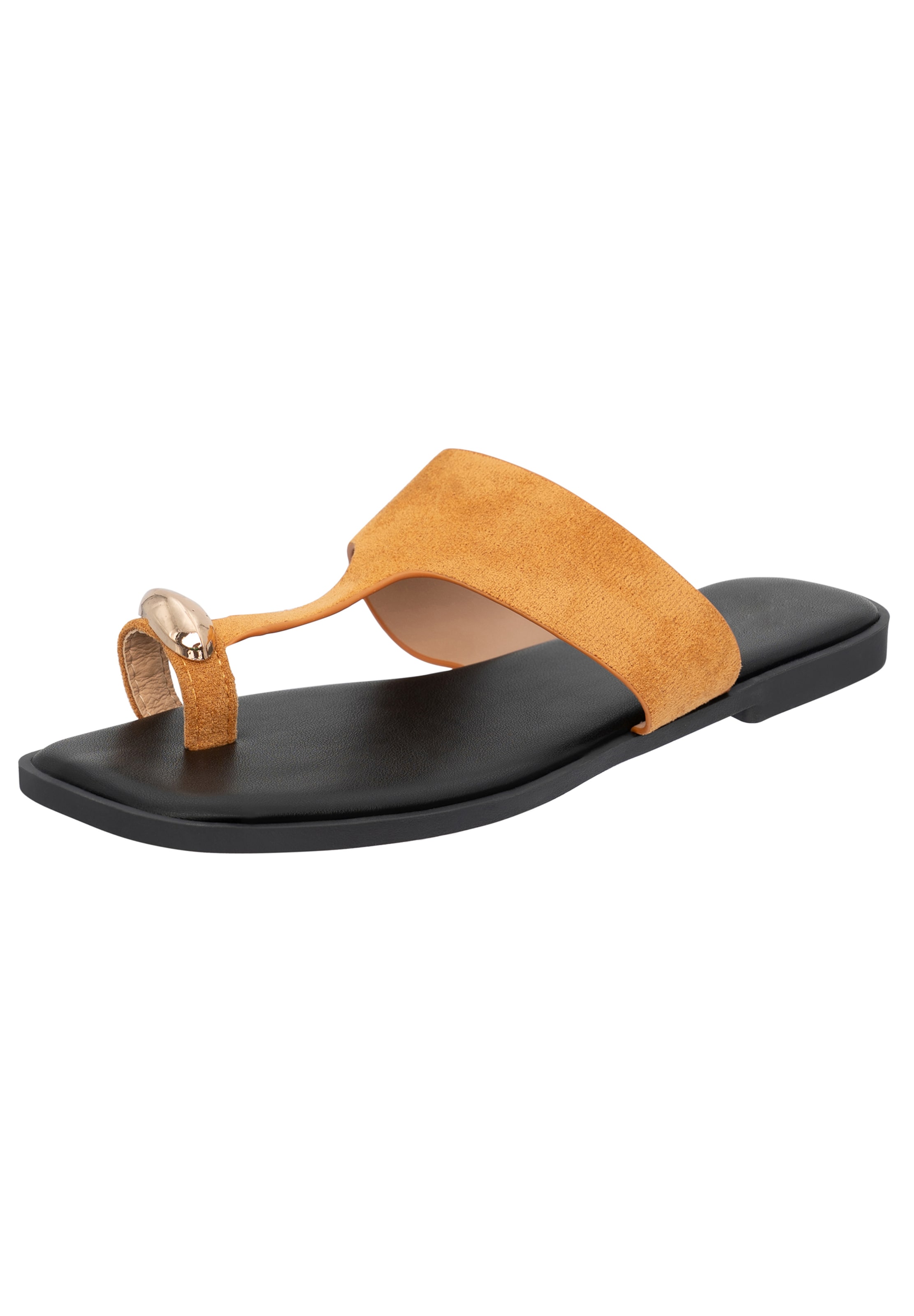 Salinyang Teenslipper in Beige: voorkant