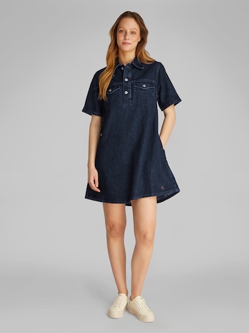 Calvin Klein Jeans - Vestido camisero en azul