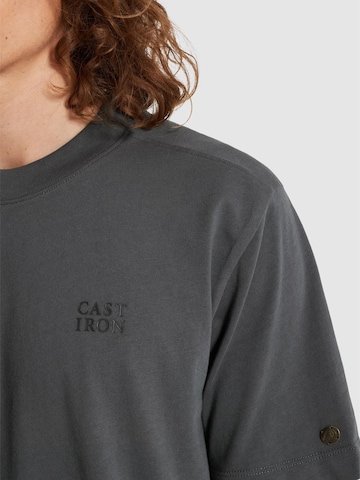 CAST IRON Shirt 'T-shirt in jersey with back artwork' in Grijs