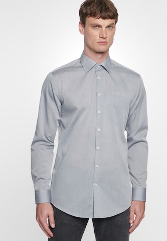 SEIDENSTICKER Regular fit Бизнес риза в сиво