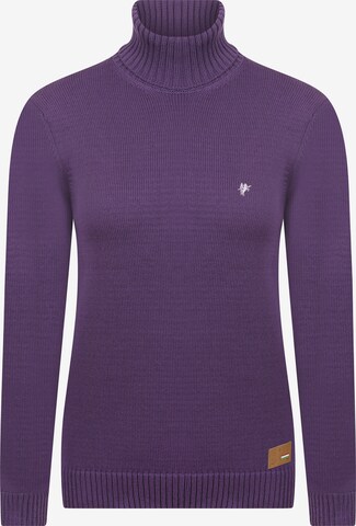 DENIM CULTURE Sweater 'Estelle' in Purple: front