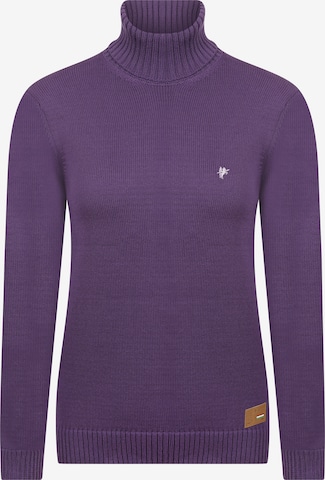 DENIM CULTURE Sweater 'Estelle' in Purple: front