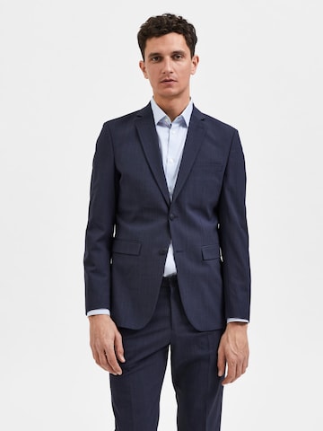 SELECTED HOMME Slim fit Suit Jacket 'ELON' in Blue: front