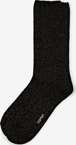 Chaussettes ESPRIT en noir : devant