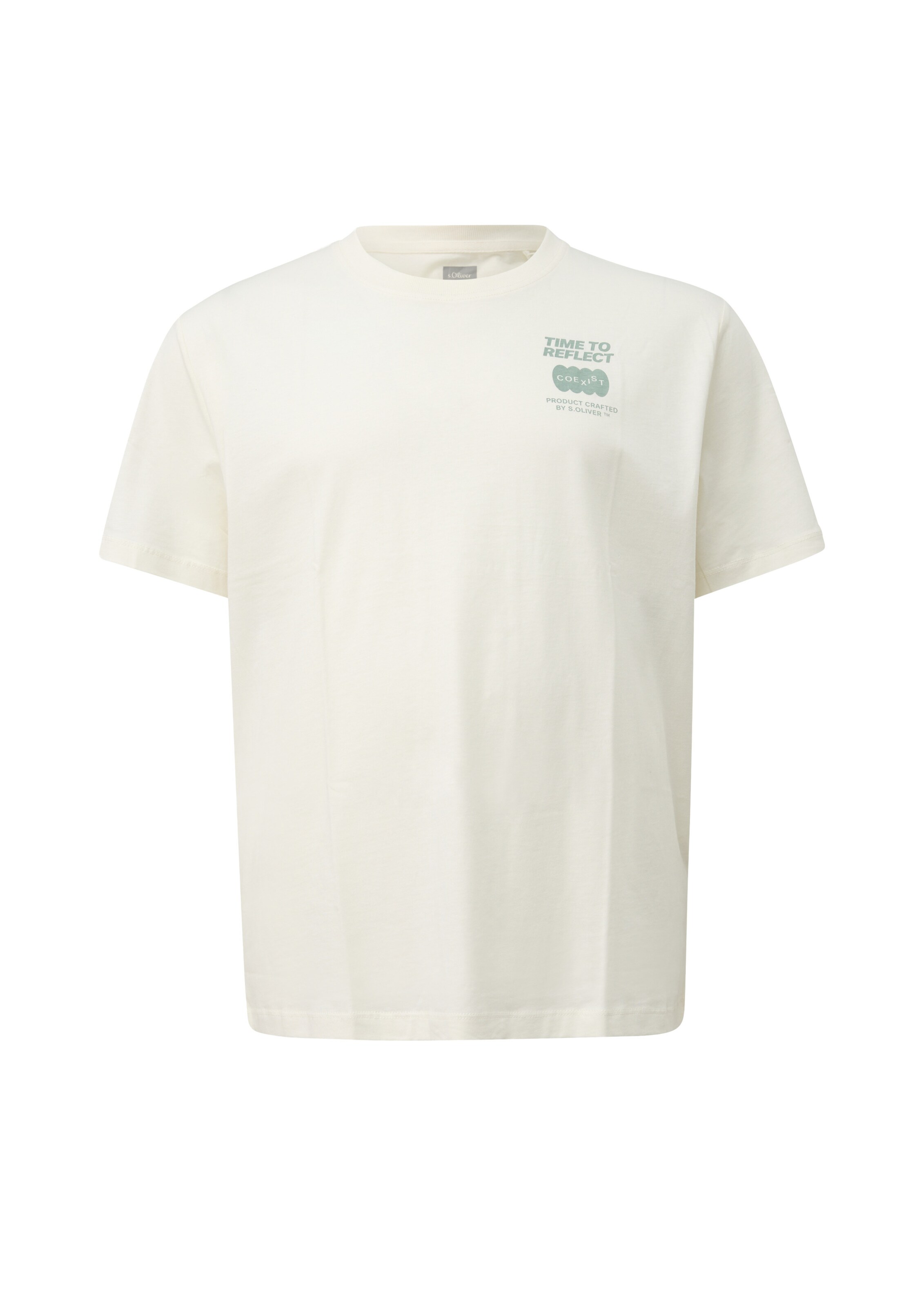 T-Shirt s.Oliver Men Big Sizes en beige : devant