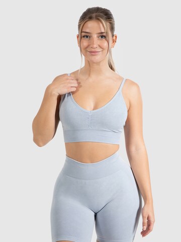 Smilodox Bustier Sport bh 'Vera' in Blauw: voorkant