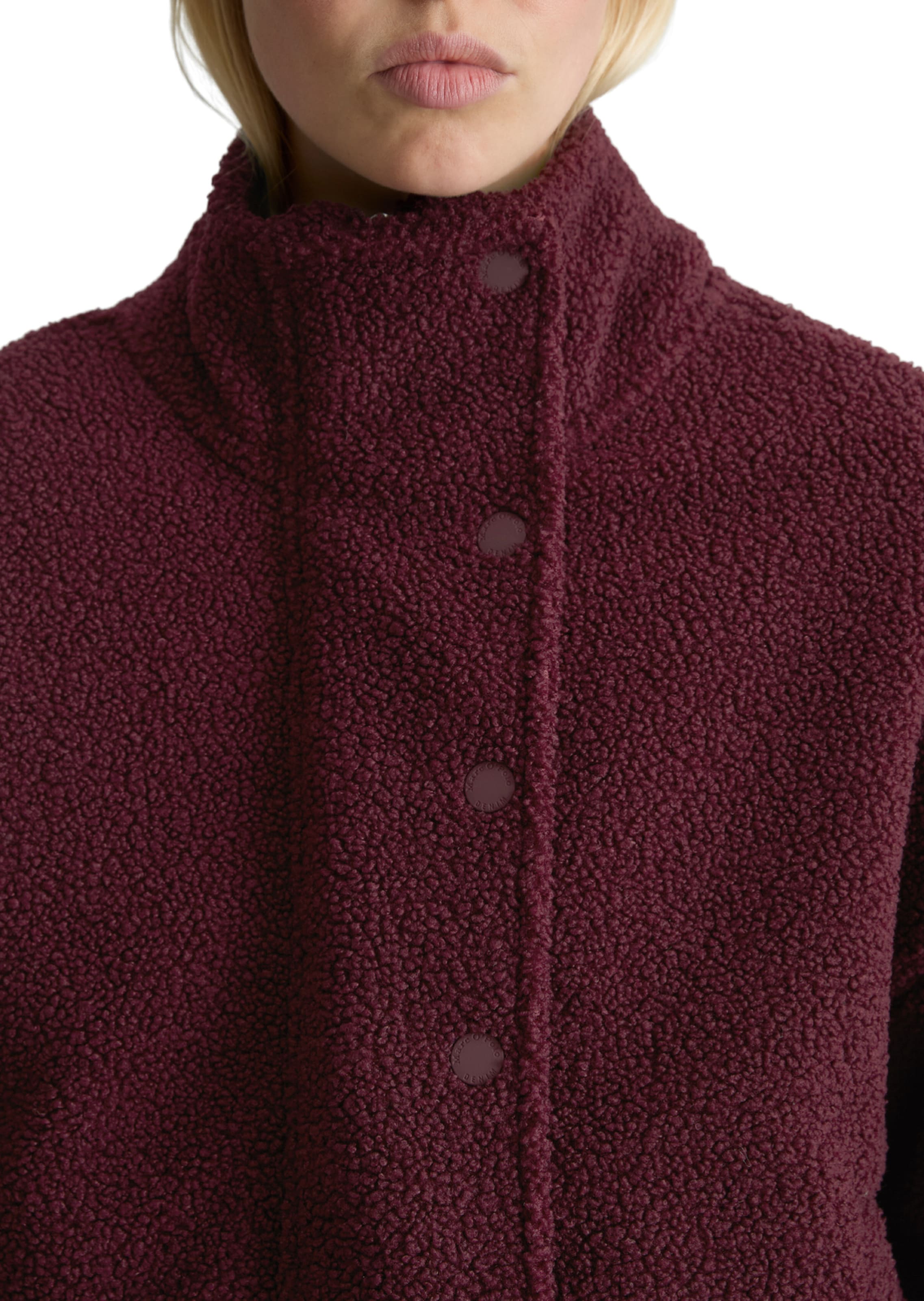 Marc O'Polo DENIM Fleece jas in Rood