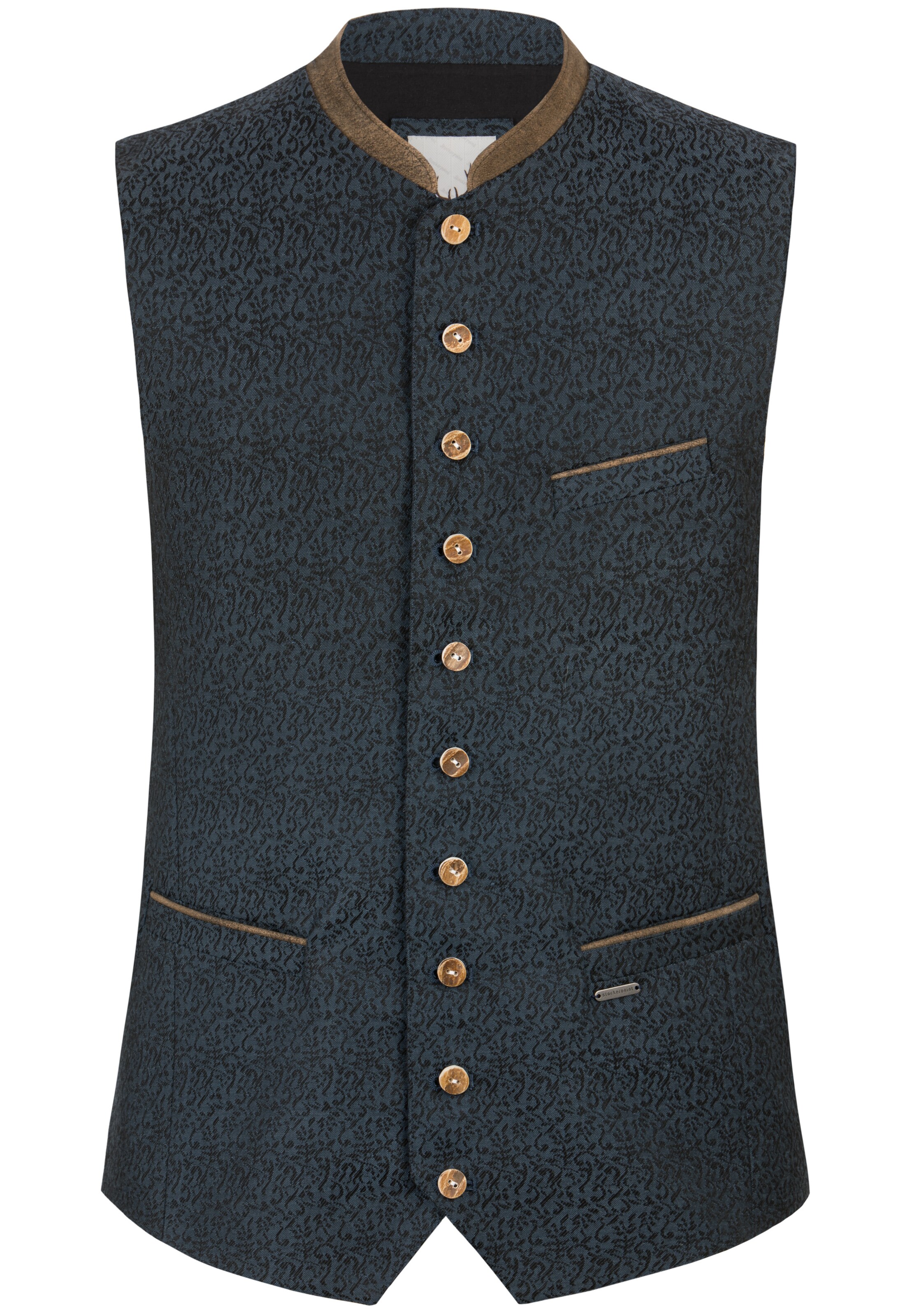 STOCKERPOINT Traditional vest 'Elvio' in Blue: front