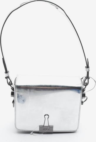 Off-White Schultertasche / Umhängetasche One Size in Silber: Vorderseite
