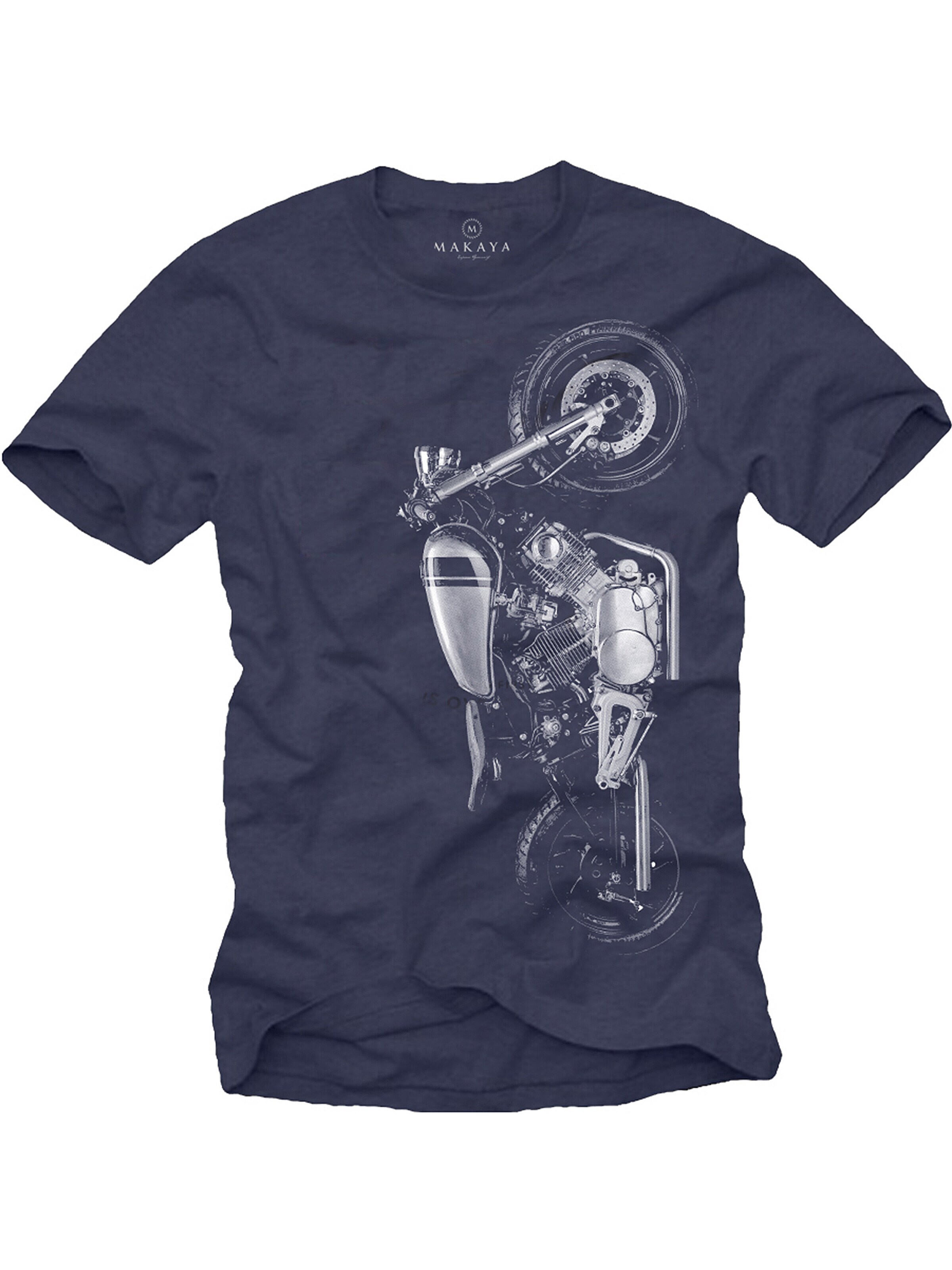 MAKAYA Shirt 'Virago' in Blue: front