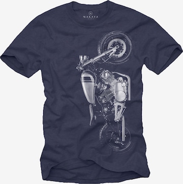 MAKAYA Shirt 'Virago' in Blue: front