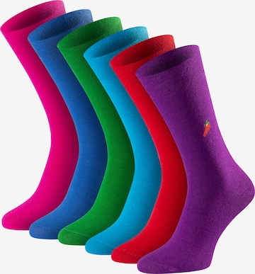 Chili Lifestyle Socks ' Giftbox Rainbow ' in Mixed colors: front
