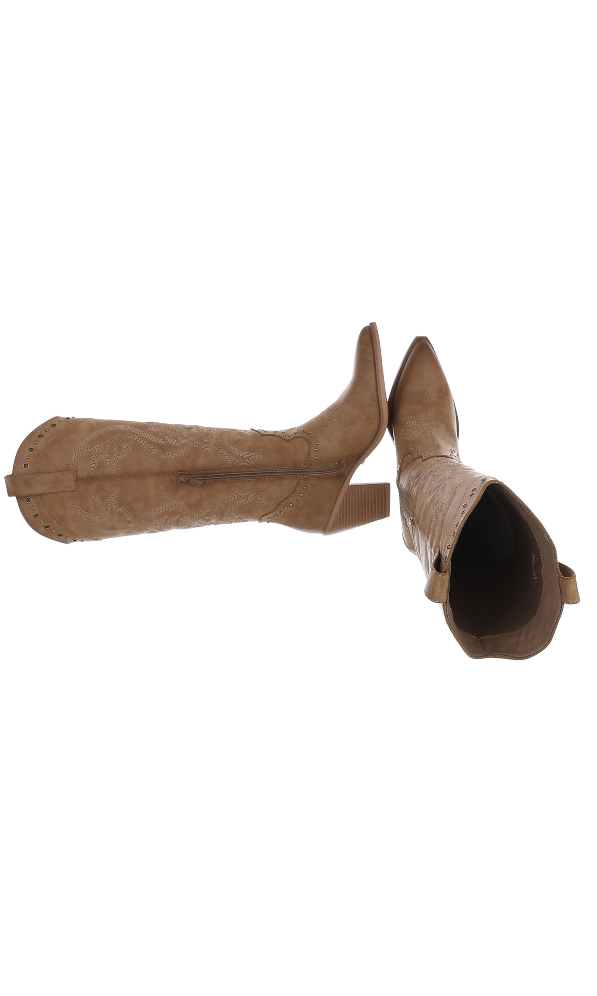 Ital-Design Cowboystiefel in Braun