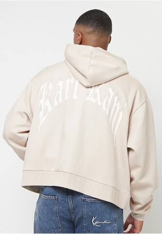 Karl Kani Zip-Up Hoodie in Beige