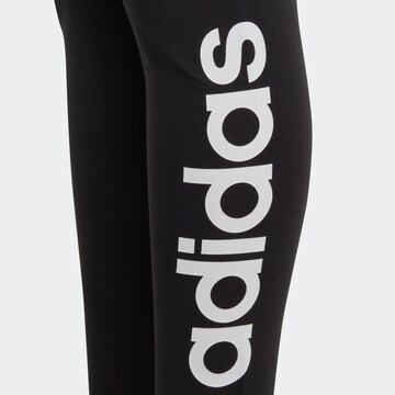 ADIDAS SPORTSWEAR Tapered Sports trousers 'Essentials Linear Logo ' in Black