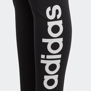 ADIDAS SPORTSWEAR Tapered Workout Pants 'Essentials Linear Logo ' in Black