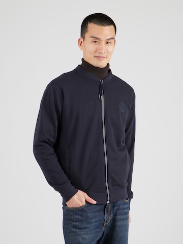 INDICODE JEANS Sweatjacke 'Mohasan' in Blau: Vorderseite
