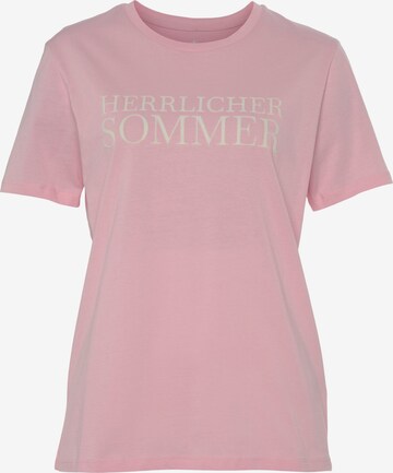 Herrlicher Shirt in Pink: front