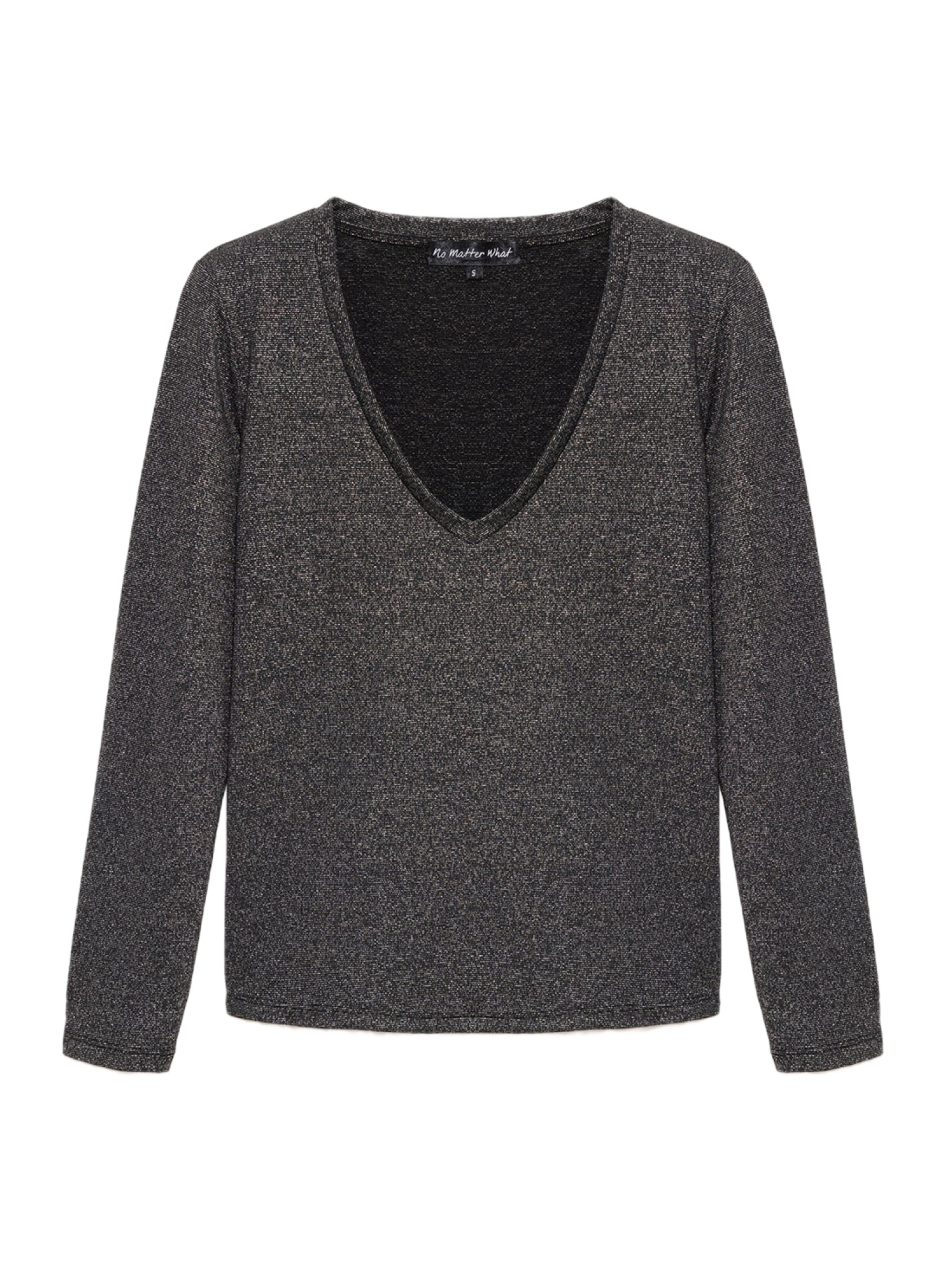 No Matter What Shirt in Grijs: voorkant