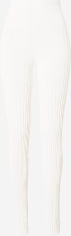 NA-KD Slimfit Broek 'Elin' in Beige: voorkant