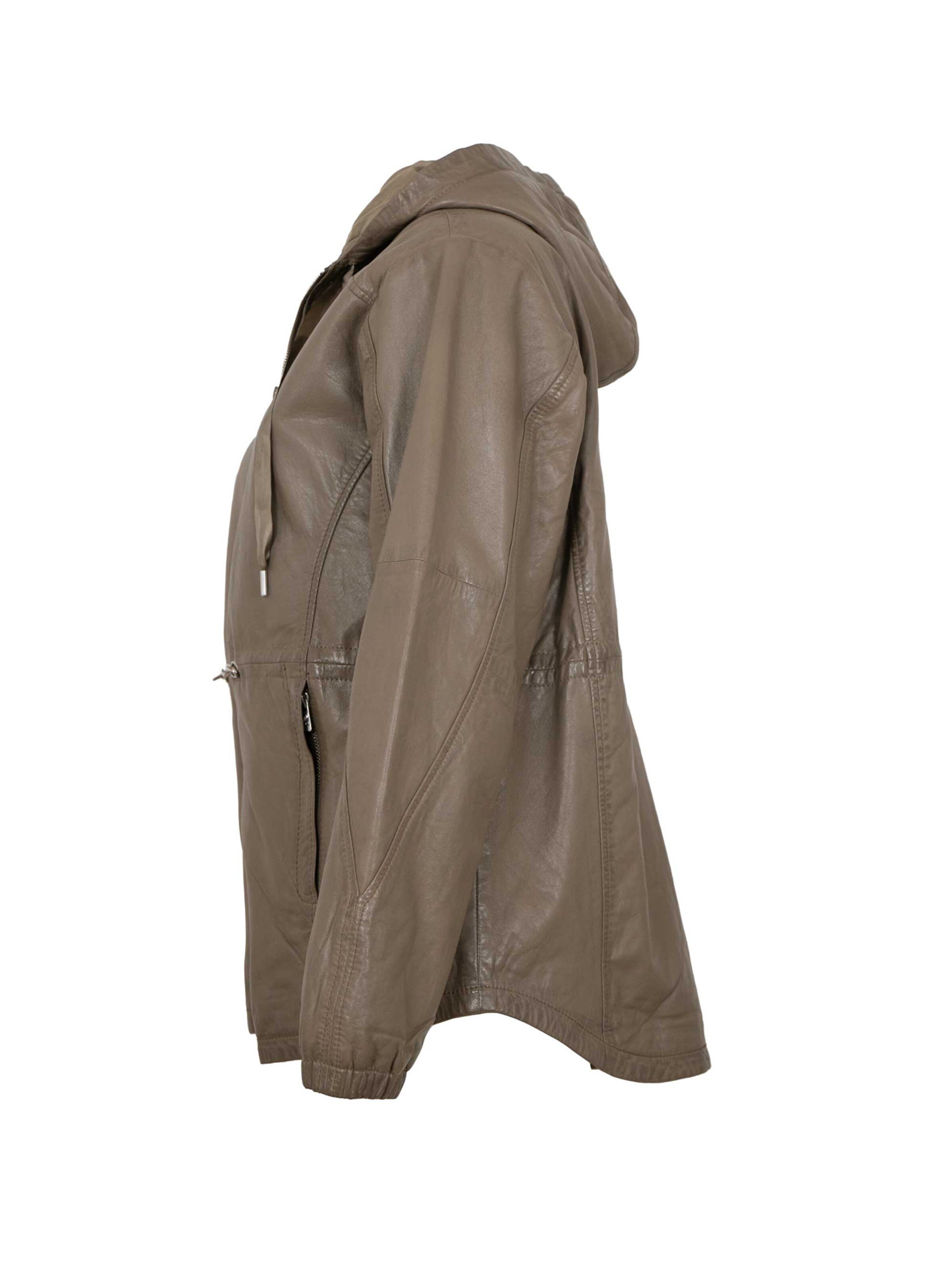 Jilani Between-Season Jacket 'Camelia' in Beige