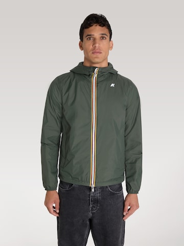Giacca funzionale di K-Way in verde: frontale