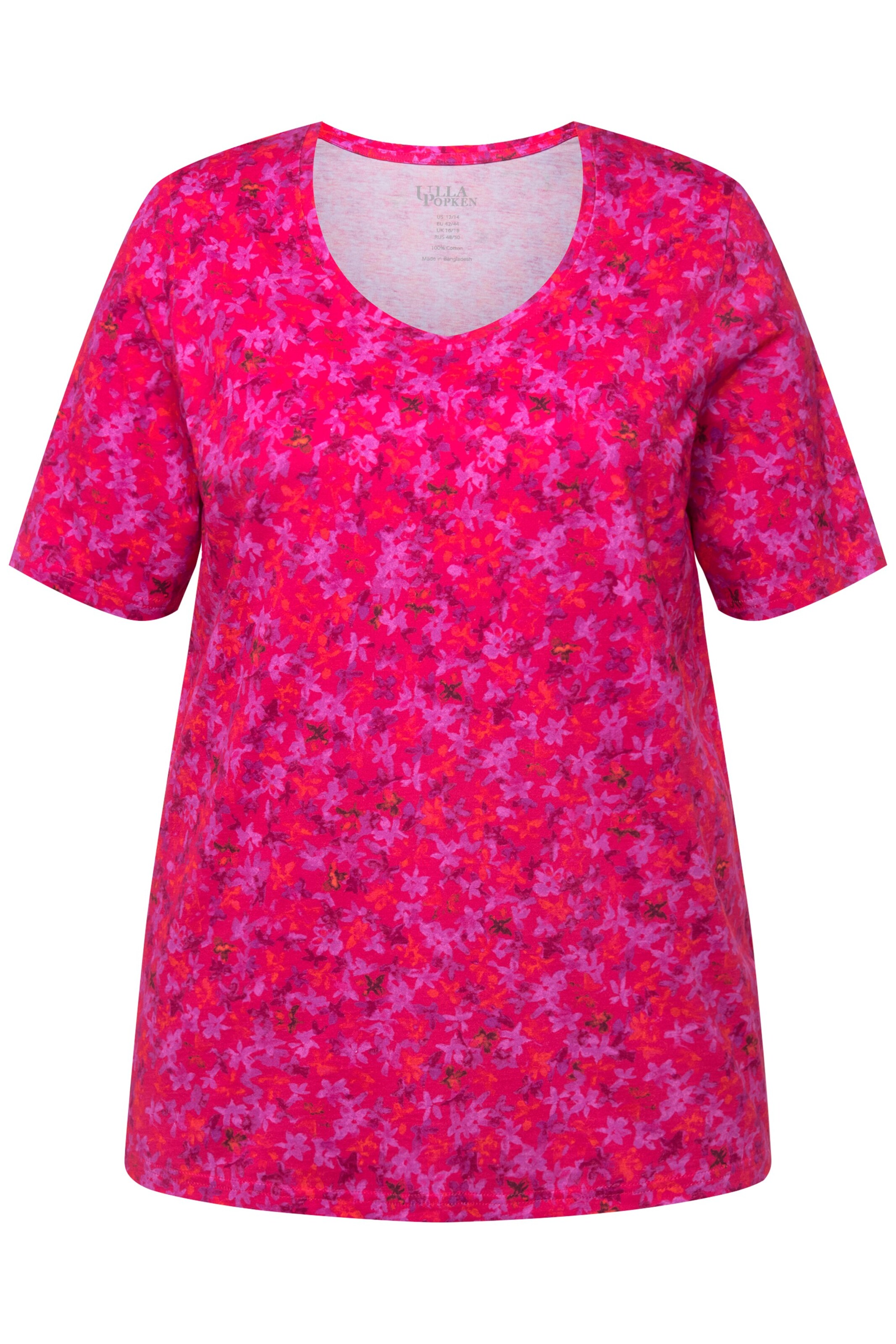 Ulla Popken Shirt in Roze: voorkant