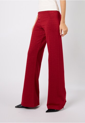 Wide leg Pantaloni 'Loui' di OH APRIL in rosso