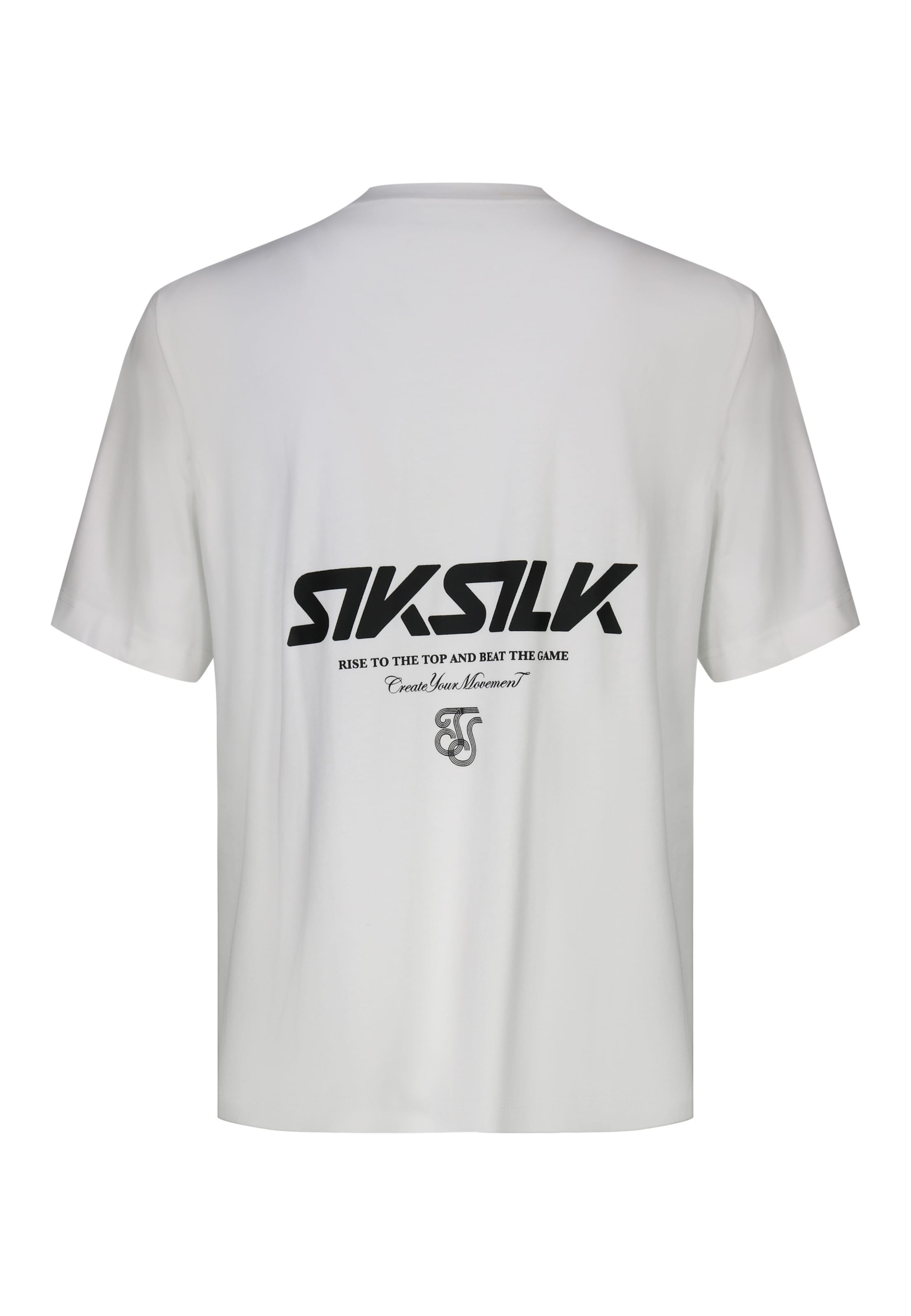 SikSilk - Camiseta en blanco
