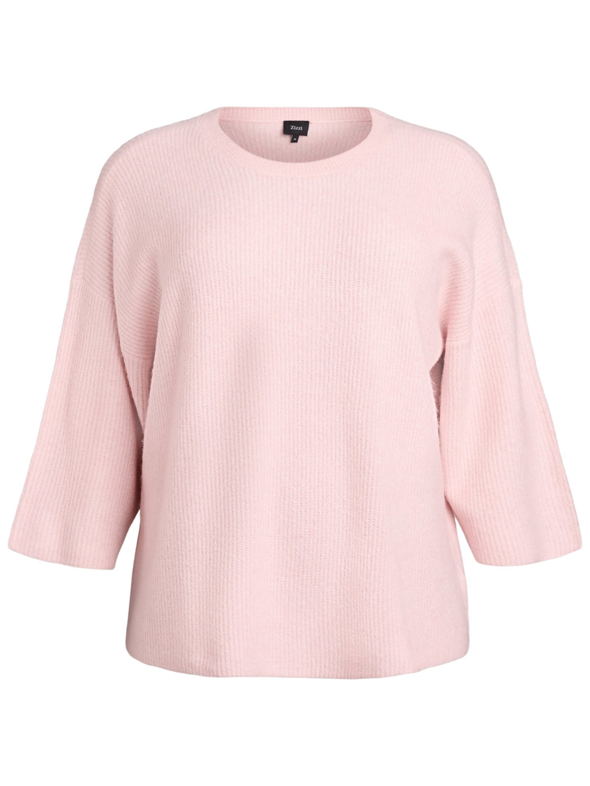 Zizzi Свитер 'MVivo' в Ярко-розовый: спереди