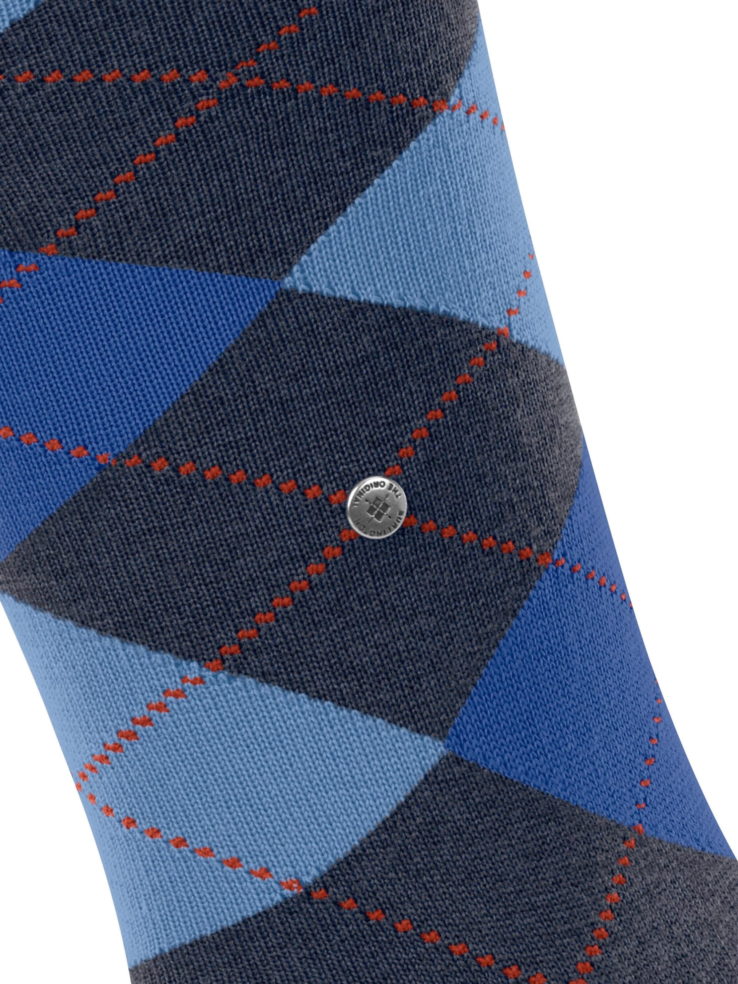 BURLINGTON Knee High Socks 'Edinburgh' in Blue