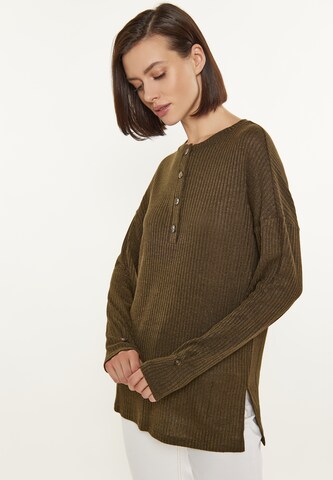 Usha Shirt 'Comfortable' in Groen: voorkant